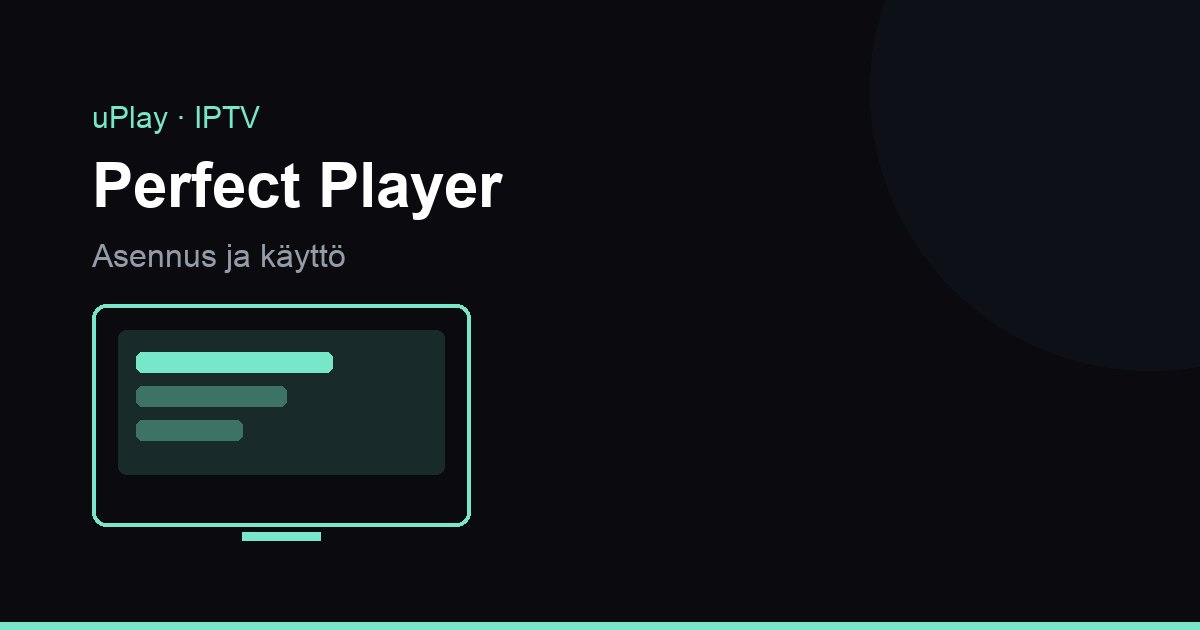 Perfect Player IPTV -sovelluksen pelkistetty kanavanäkymä Android TV -laitteessa