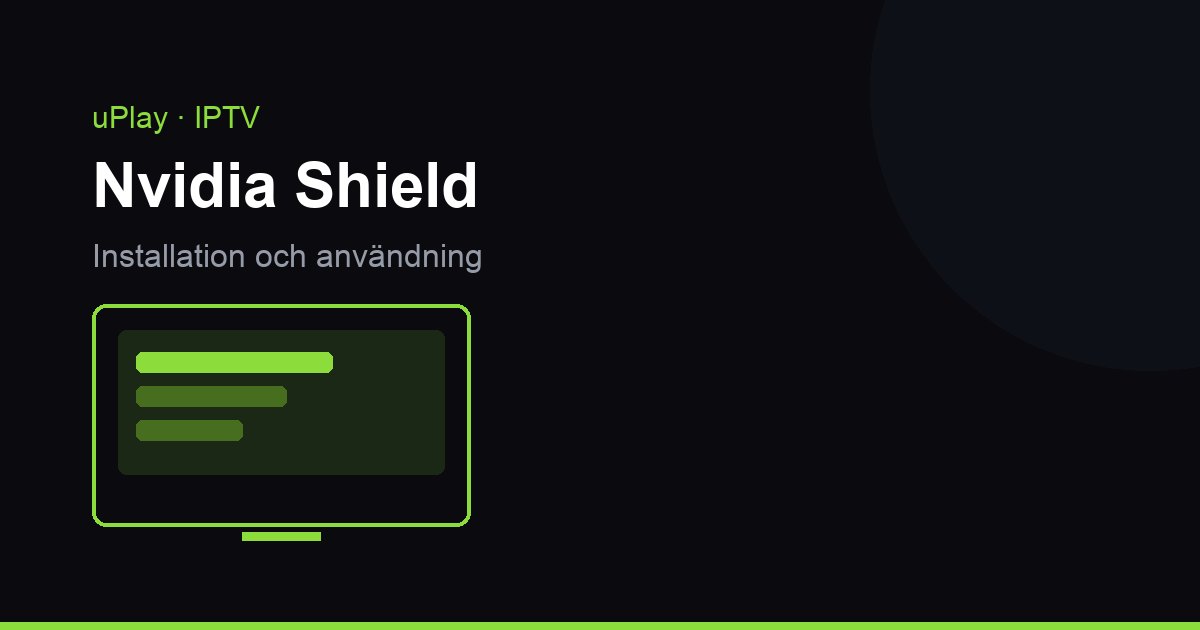 Nvidia Shield TV Pro i en tv-bänk med nätverkskabel och en sportkanal på skärmen